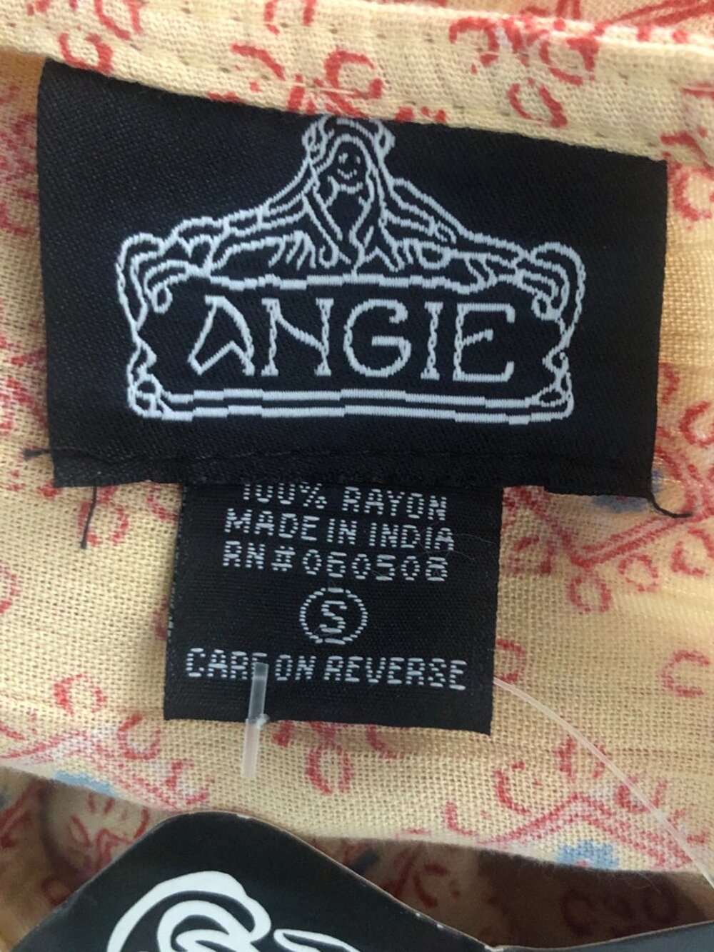 Angie Boho India Print Tassel Tie Maxi Dress Size Small NWT - Picture 12 of 12
